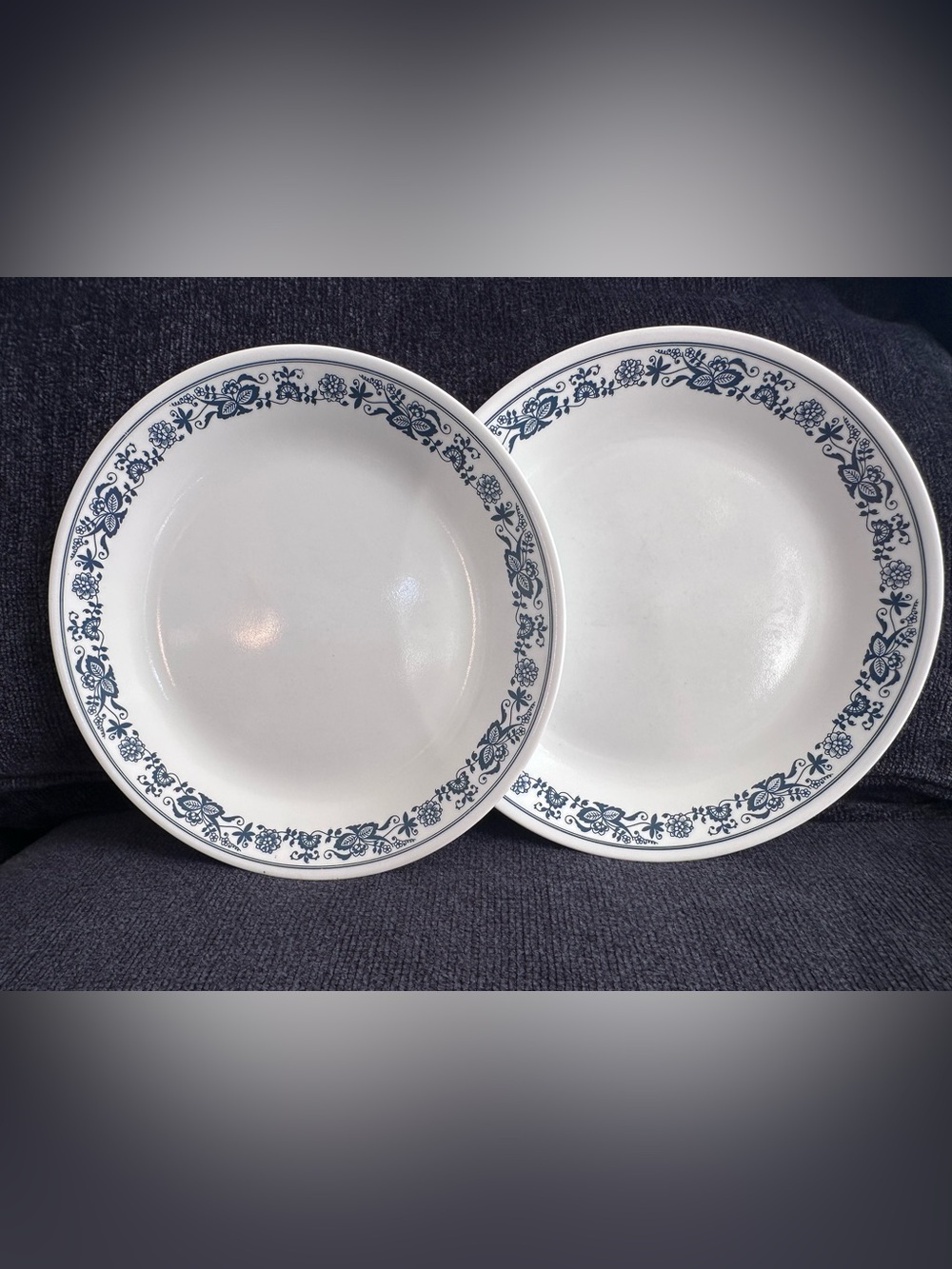 Corelle “Old Town Blue” Vintage 10” Dinner Plates -PAIR